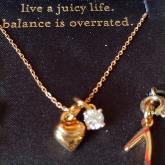 Juicy Couture 9 Crystal Stud Charm Necklace Exclusive to Storm Treasure … - Picture 10 of 17